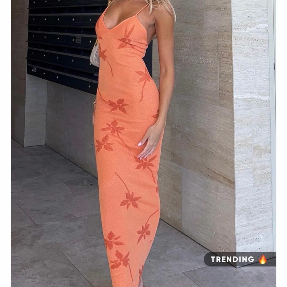 Trust Issues Maxi Dress Orange